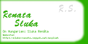 renata sluka business card